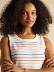 Joules Multi Striped Premium Ribbed Jersey Vest - Image 4 of 7