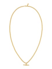 Orelia & Joe Curb Chain T-Bar Drop Necklace - Image 1 of 3