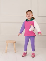 JoJo Maman Bébé Bright Pink Colourblock Riptape Trainer - Image 7 of 7