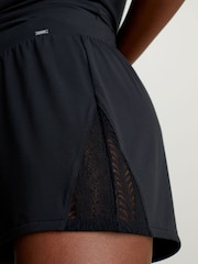 Calvin Klein Black Single Tab Sleep Shorts - Image 3 of 3