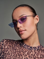 Ray-Ban Grey Anh Rb3731 Irregular Sunglasses - Image 1 of 8