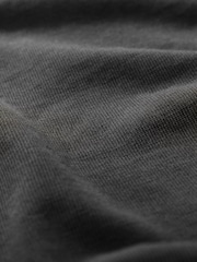 Gris de charbon de bois - Long Sleeve Garment Dye Heavyweight 100% Cotton T-Shirt - Image 6 of 7