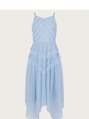 Monsoon Blue Shiloh Ruffle Prom Dress - Image 1 of 3