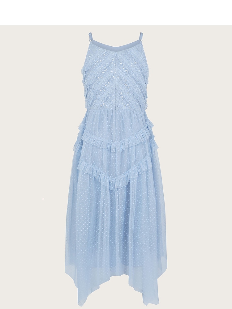 Monsoon Blue Shiloh Ruffle Prom Dress - Image 2 of 3
