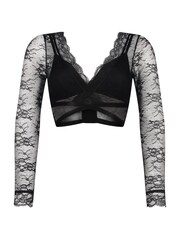 Hunkemoller Black Crop Top - Image 4 of 5