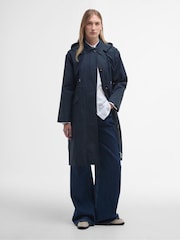 Barbour® Navy Fearne Waterproof Trench Coat - Image 1 of 7