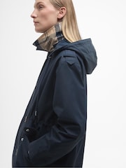 Barbour® Navy Fearne Waterproof Trench Coat - Image 4 of 7