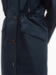 Barbour® Navy Fearne Waterproof Trench Coat - Image 6 of 7