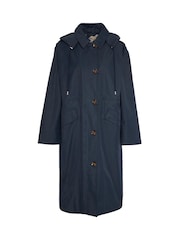 Barbour® Navy Fearne Waterproof Trench Coat - Image 7 of 7