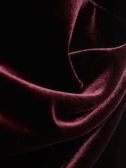 عنابي - رداء عُلوي Remi مخملي بلا أكمام بياقة طويلة من Reiss - Image 5 of 5