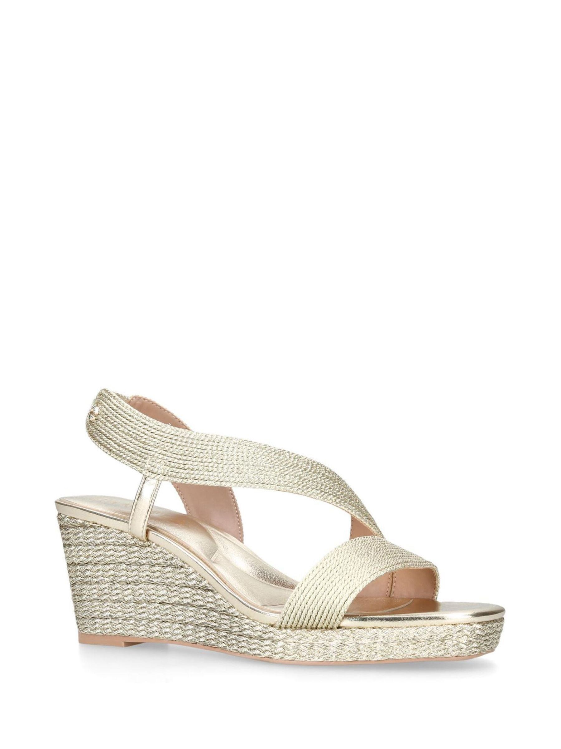 Buy Carvela Blond Gold Gala Wedge 70 Sandals from Next USA