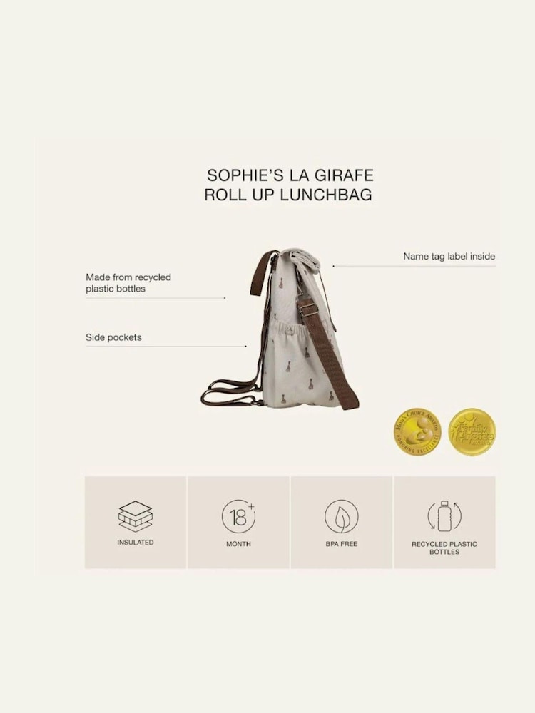 Citron Sophie Girafe Lunch Back Pack with Insulated Lining - Image 6 of 6