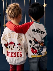 Cream Christmas Disney Minnie Mouse 100% Cotton Top and Leggings Set (3mths-7yrs) - Image 4 of 8