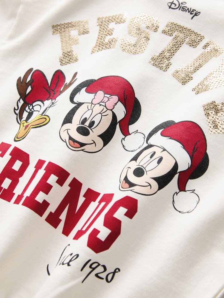 Creme Weihnachtsmotiv - Disney Minnie Mouse 100% Cotton Top and Leggings Set (3mths-7yrs) - Bild 8 von 8 Creme Weihnachtsmotiv - Disney Minnie Mouse 100% Cotton Top and Leggings Set (3mths-7yrs) - Bild 8 von 8