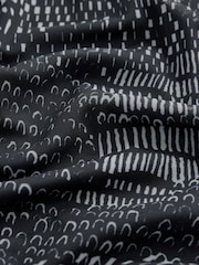 Mono Print Long Sleeve Mini Mesh Dress - Image 6 of 6