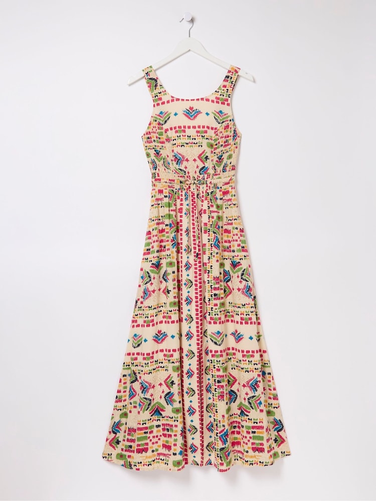 FatFace Carmen Natural Trail Marks Maxi Dress - Image 5 of 5 FatFace Carmen Natural Trail Marks Maxi Dress - Image 5 of 5
