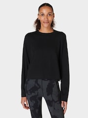 Sweaty Betty Basic Kurz geschnittenes Shirt mit langen Ärmeln - Bild 4 von 14