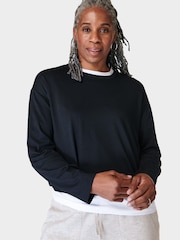 Sweaty Betty Basic Kurz geschnittenes Shirt mit langen Ärmeln - Bild 8 von 14