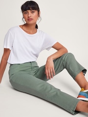 Monsoon Green Safaia 7/8 Denim Jeans - Image 1 of 3