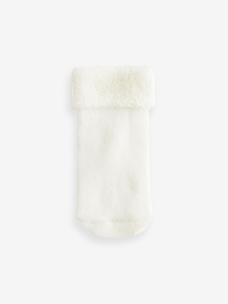 Neutral Baby Toweling Socks 4 Pack (0mths-2yrs) - Image 3 of 5