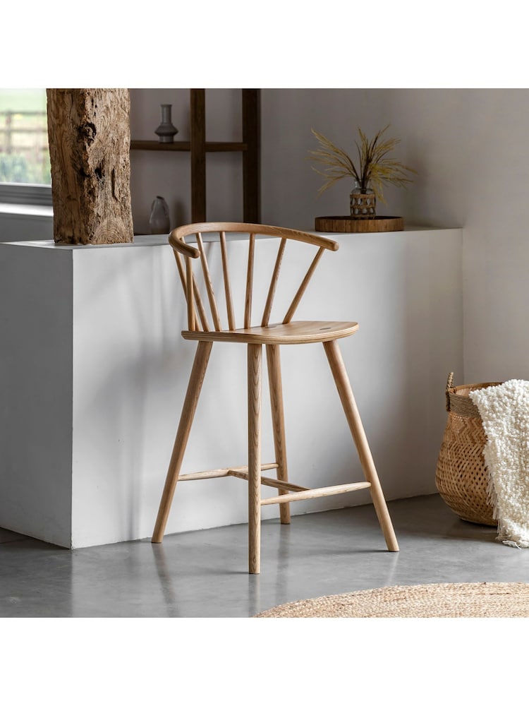 Gallery Home Natural Neston Barstool - Image 1 of 5