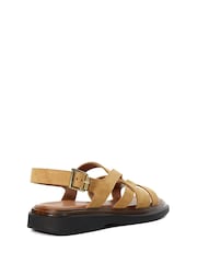 Dune London Brown Leebra Multi Strap Sandals - Image 3 of 4