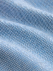 White/Blue/Pink Cotton Linen Blend Roll Sleeve Oxford Shirts 3 Pack - Image 3 of 13