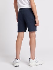 Jack Wills Blue Navy Boys Loopback 100% Cotton Shorts - Image 4 of 7