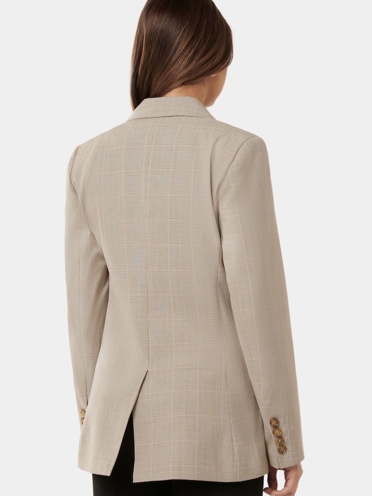 Forever New Grey Isla Double Breasted Blazer - Image 2 of 5