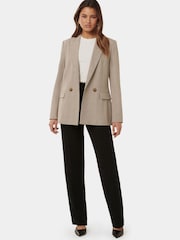 Forever New Grey Isla Double Breasted Blazer - Image 5 of 5