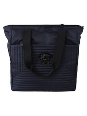 Versace Blue Nylon Tote Bag - Image 1 of 4