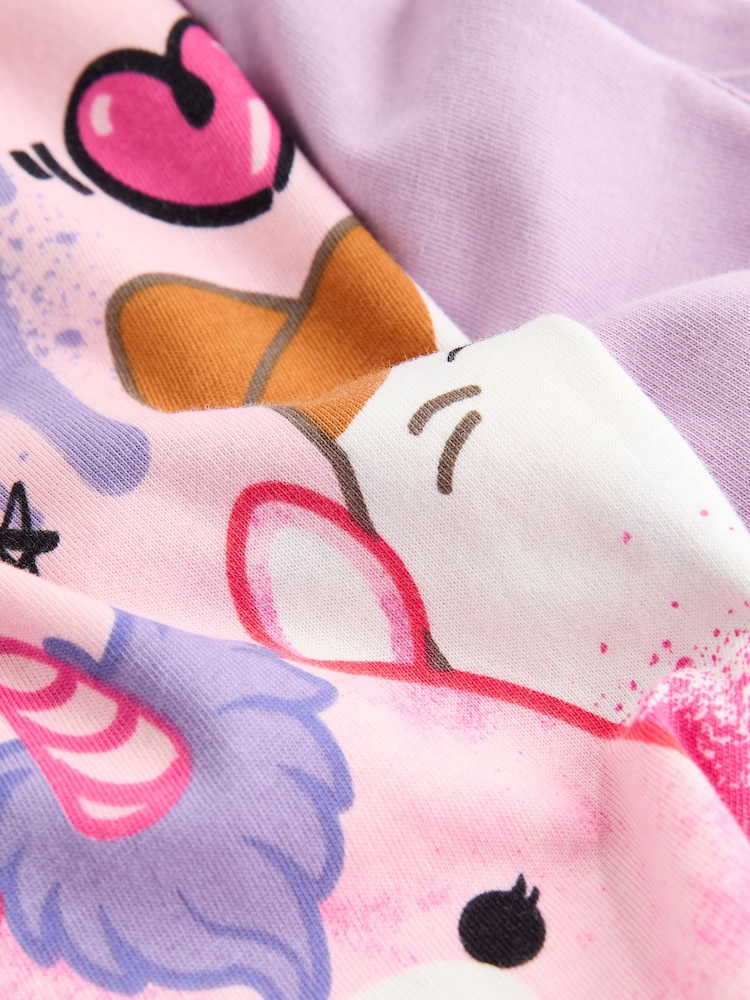Wit/roze/paars - Licentie Squishmallows verpakking van 2 pyjama's (5 - 14 jr) - Image 9 of 10