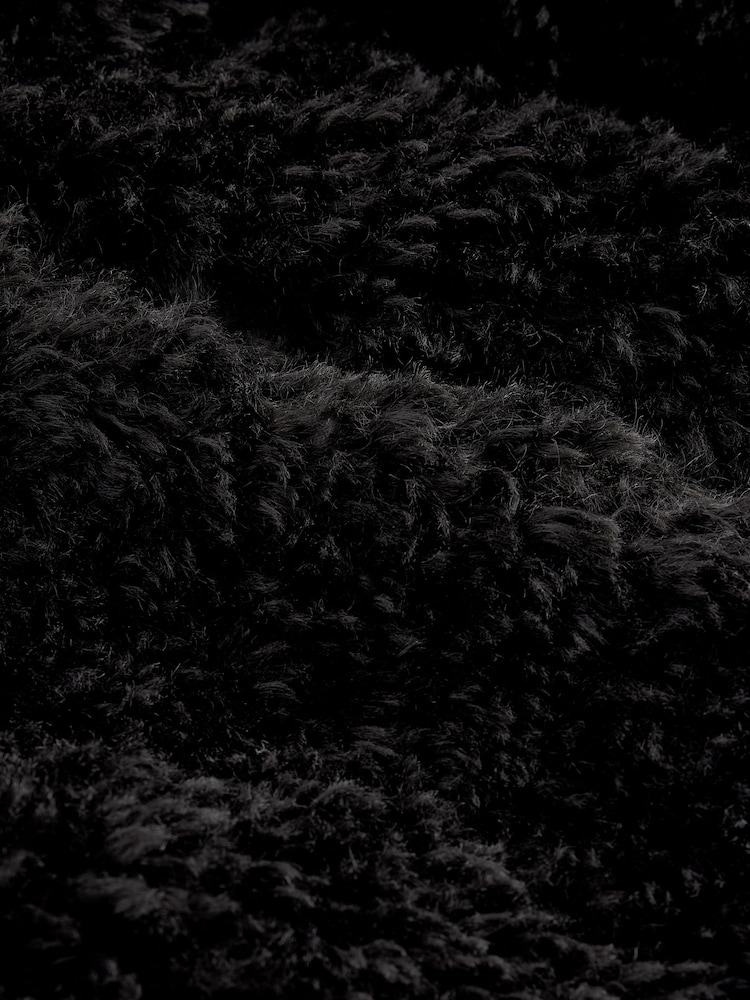 Black Short Faux Fur Jacket - Image 2 of 6