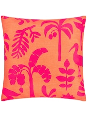Furn Coral Pink Marula Tropical Outdoor Cushion - Image 1 of 4