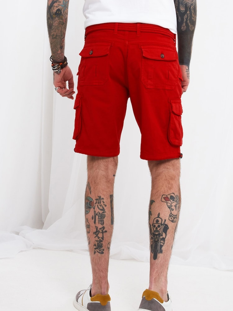 Joe Browns Red Hit The Action Shorts - Image 2 of 5
