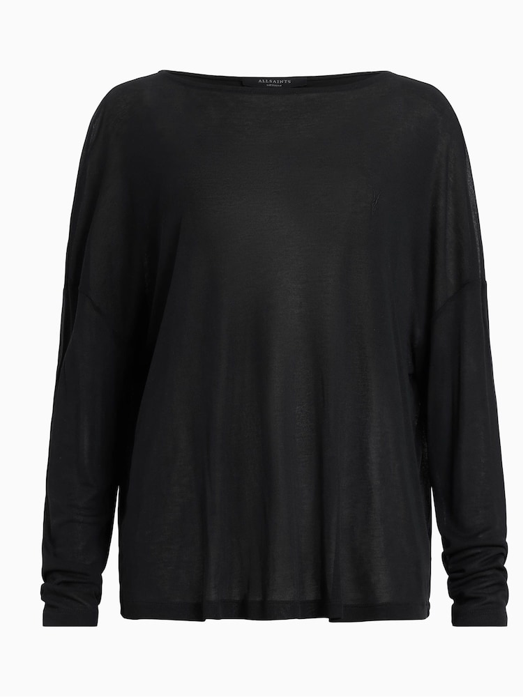 AllSaints Black Rita Francesco T-Shirt - Image 6 of 6 AllSaints Black Rita Francesco T-Shirt - Image 6 of 6