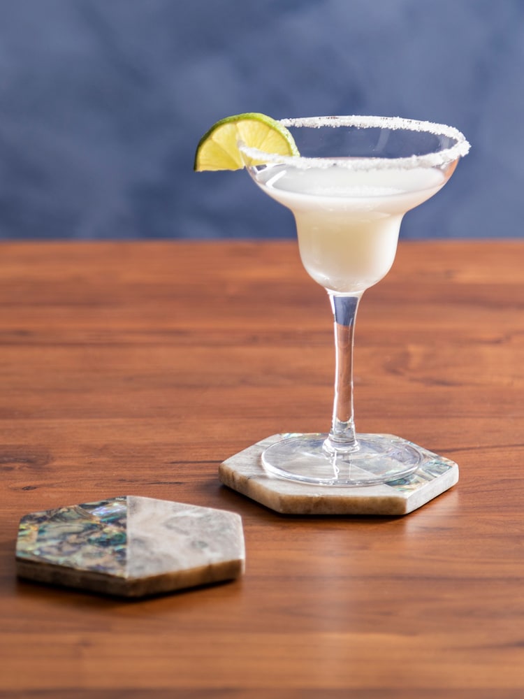 Maison by Premier Assorted Marble And Paua Shell Coasters Set Of 4 - Image 1 of 6