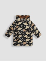 JoJo Maman Bébé Brown Dino Puffer Coat - Image 1 of 3