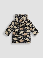 JoJo Maman Bébé Brown Dino Puffer Coat - Image 2 of 3