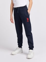 U.S. Polo Assn. Blue Dark Boys Player 3 100% Cotton Joggers - Image 1 of 7