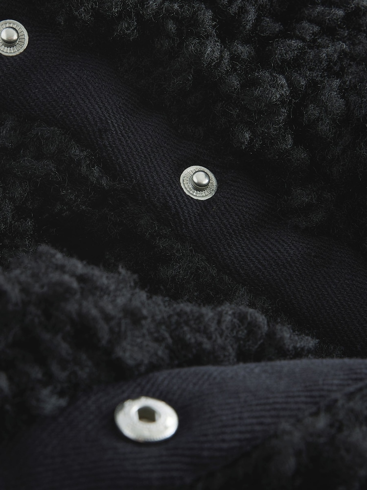 Black Chunky Borg Gilet (3-16yrs) - Image 11 of 11
