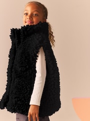 Black Chunky Borg Gilet (3-16yrs) - Image 4 of 11