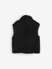 Black Chunky Borg Gilet (3-16yrs) - Image 9 of 11