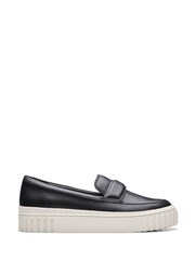 Clarks Black Leather Mayhill Cove Shoes - Image 1 of 7