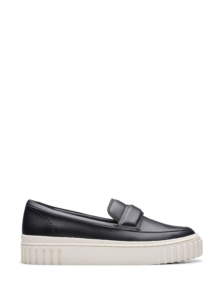 Clarks Black Leather Mayhill Cove Shoes - Image 1 of 7