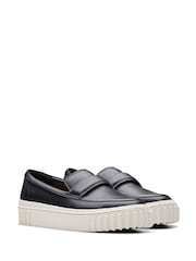 Clarks Black Leather Mayhill Cove Shoes - Image 4 of 7