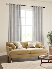 William Morris At Home Mist Marigold Tree Sheer Made To Measure Curtains - Image 2 of 5