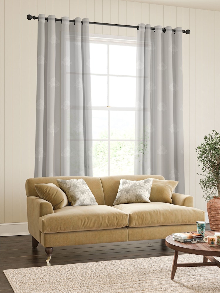 William Morris At Home Mist Marigold Tree Sheer Made To Measure Curtains - Image 2 of 5 William Morris At Home Mist Marigold Tree Sheer Made To Measure Curtains - Image 2 of 5