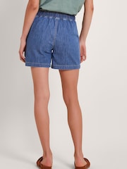 Monsoon Blue 100% Cotton Harper Denim Shorts - Image 3 of 5