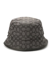COACH Grey Signature Jacquard Bucket Hat - Image 2 of 3